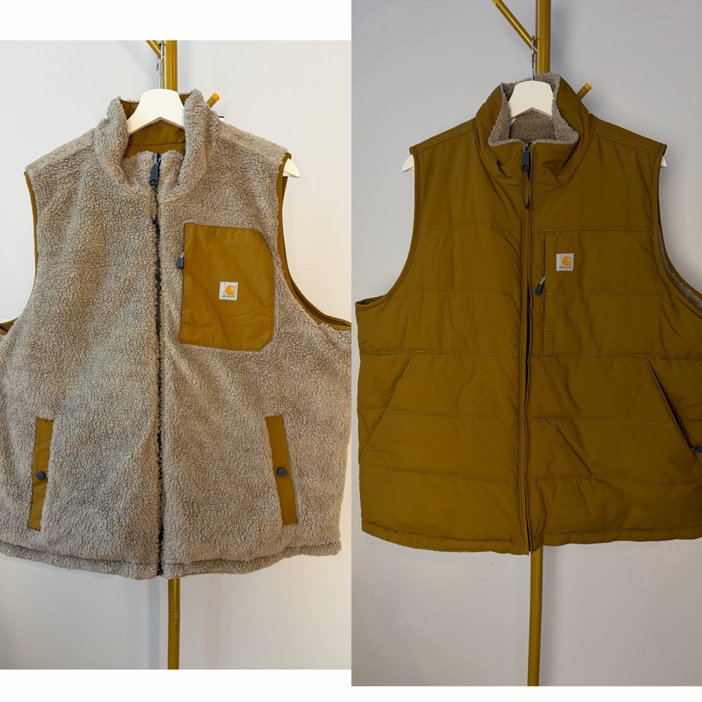 Carhartt Women's Plus Montana Reversible Insulated Relaxed Fit Vest Size NEW